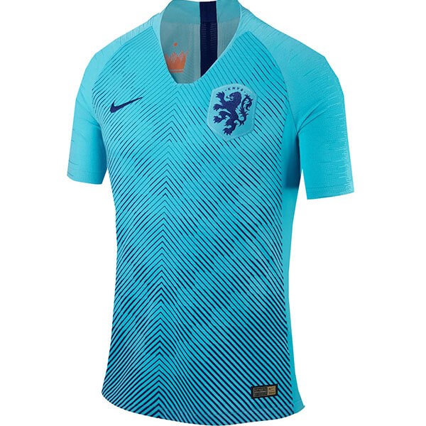 Camisetas Países Bajos Segunda equipo Mujer 2019 Azul Claro